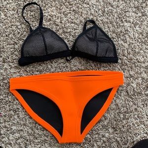 Orange Neoprene Bikini